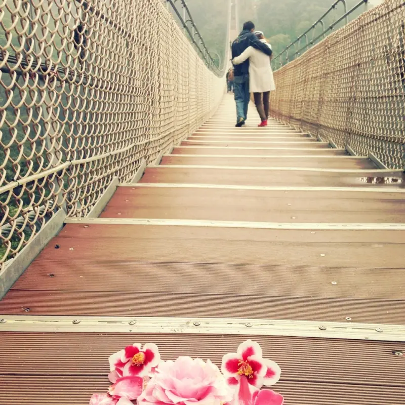 情人節約會首選！南投猴探井天空之橋推出全台唯一空中浪漫燭光晚餐，限量五組１元競標中！ 