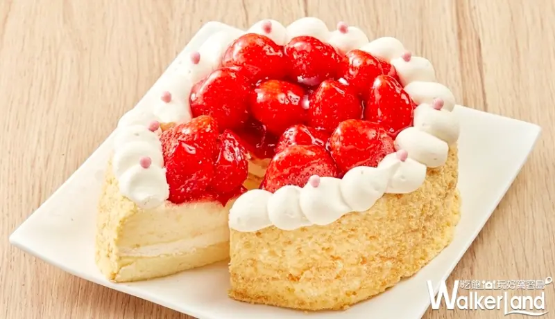 全聯草莓季「草莓卡士達蛋糕」/ WalkerLand窩客島提供