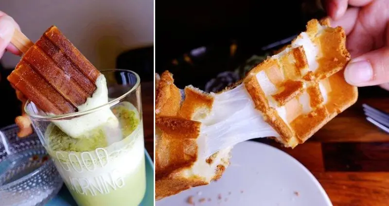 南京三民站咖啡廳 ▶ 1/2 CAFE ▶ 今夏必吃雪糕冰拿鐵及冰鬆餅 意外好吃的茶葉蛋肉鬆鬆餅 有WiFi、插座、不收服務費、平日不限時