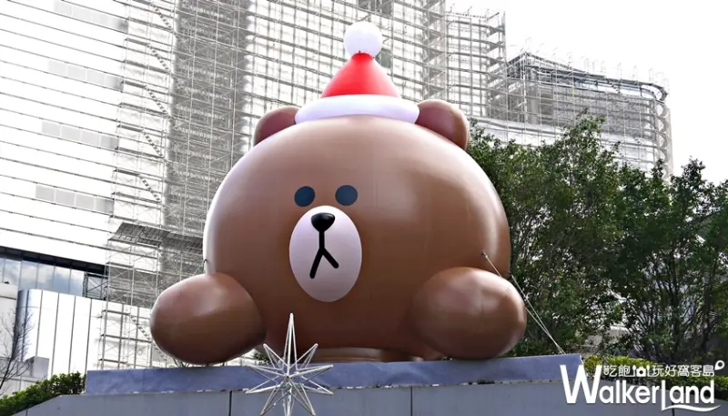 新光三越信義新天地 LINE FRIENDS耶誕打卡裝置 / WalkerLand窩客島提供