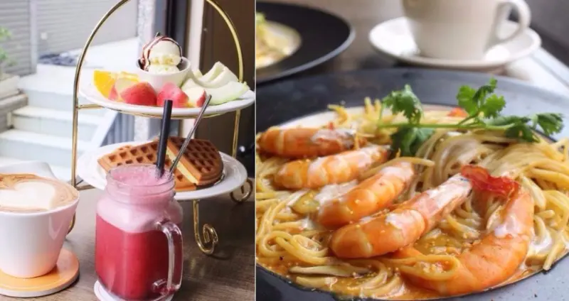 桃園龜山美食：淺藍 × 37cafe～幽靜巷弄的高cp值義大利麵燉飯，還有六種口味手作乳酪球