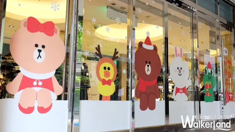 新光三越耶誕打卡「LINE FRIENDS」/ WalkerLand窩客島提供