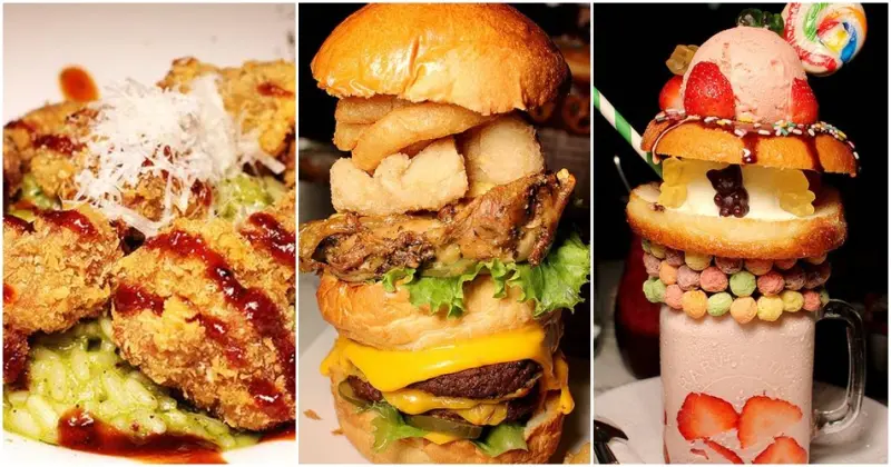 『桃園中壢美食』CARRIE’S美式早午餐(文末有菜單)★中壢sogo附近美式早午餐廳/瘋狂奶昔上傳IG超好拍30公分漢堡有夠威