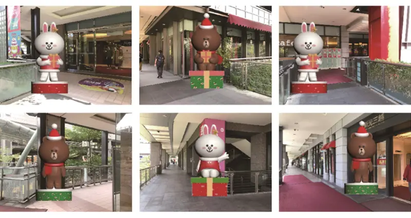 新光三越耶誕打卡「LINE FRIENDS」/ 新光三越提供