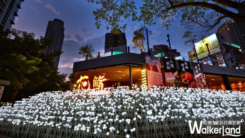 台中人準備好了！台中必拍新地標「花鮨」打造出全新網美系餐廳，18888朵白玫瑰搶攻IG熱門搜尋榜。