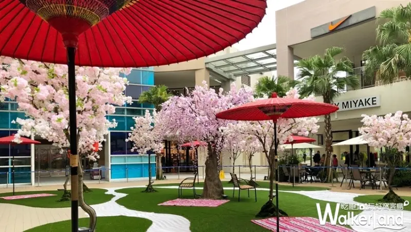 林口三井Outlet櫻花季「日式櫻花花園」 / WalkerLand窩客島整理提供 未經許可不可轉載